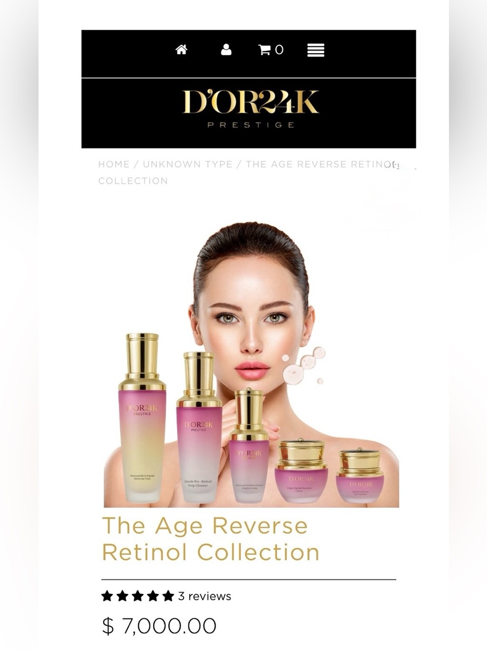 D’Or24K The Age Reverse Retinol Collection